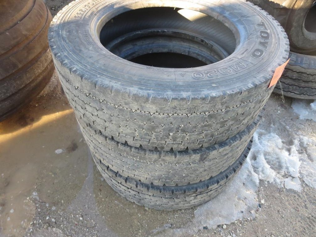 (3) Toyo M920 Tires, 225/70R19.5