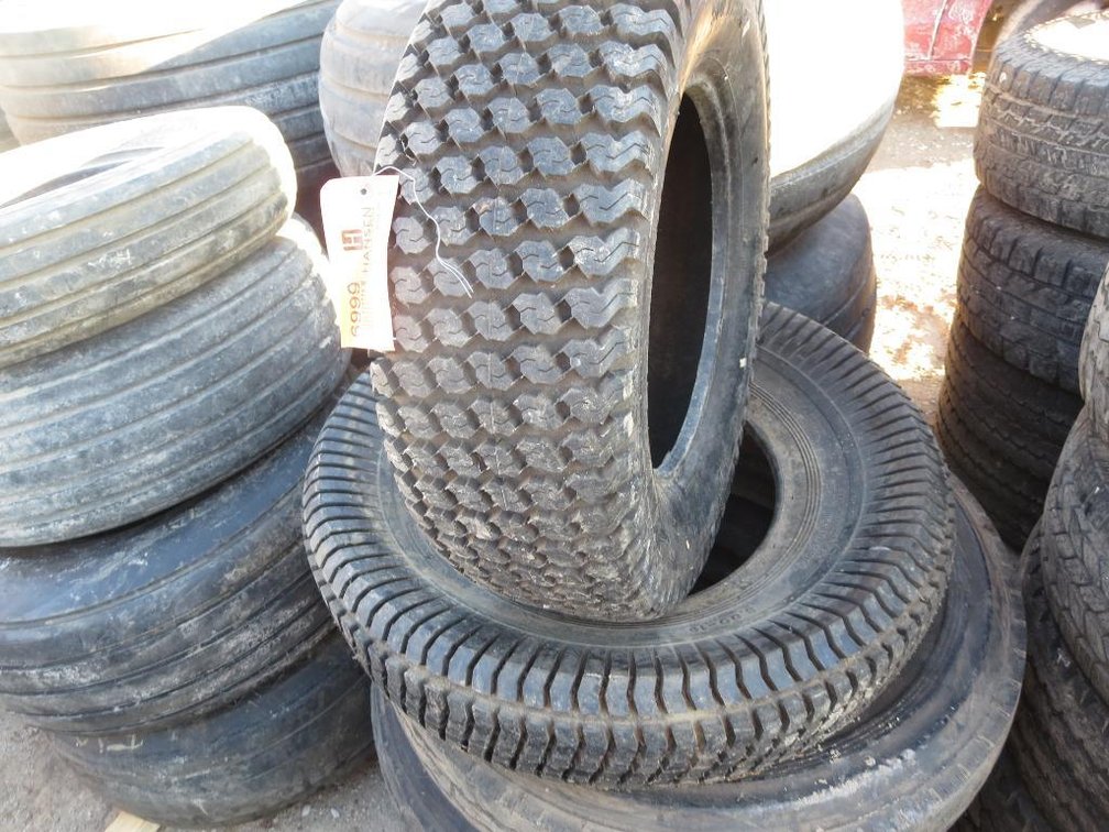(5) Various Size Tires, (3) 8R19.5, 8.00-16 and 27x8.50-15NHS Tires