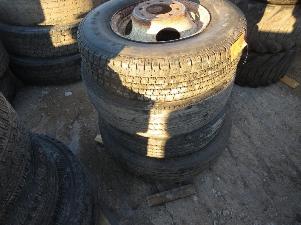 (4) Various Size Tires, Sizes (2)225/70R19.5, LT215/85R16 and 255/70R22.5