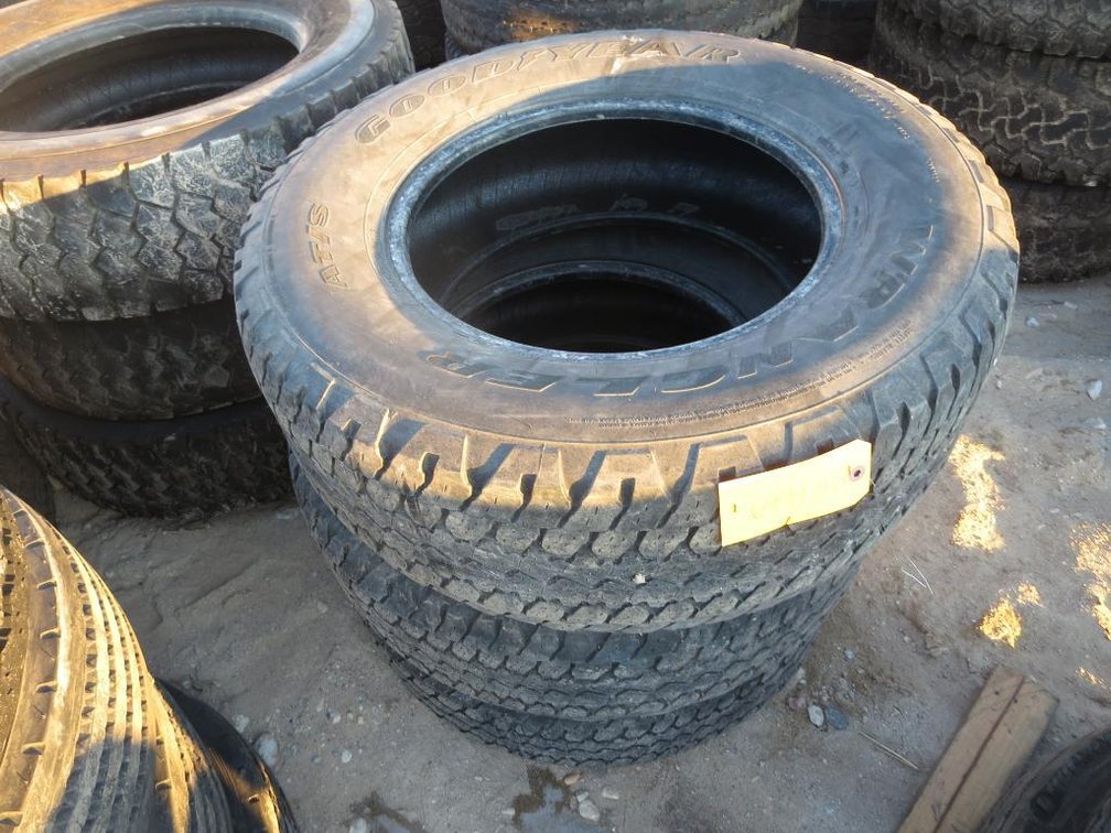 (3) Goodyear Wrangler AT/S Tires, P265/70R17