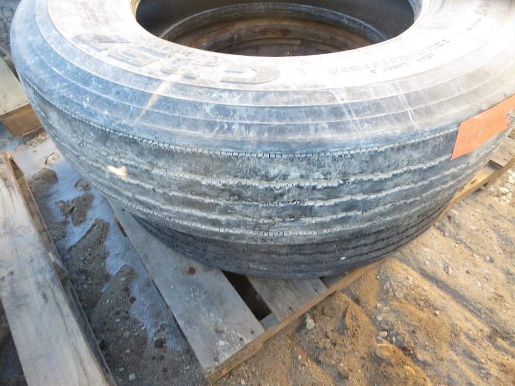 (2) 11R24.5 Tires