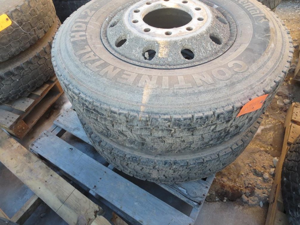(2) Continental HDL2 Tires on 10-Bolt Rim