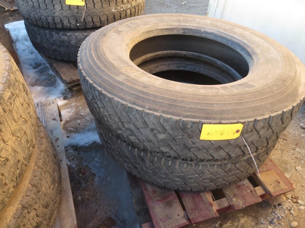 (2) Michelin Tires, 10R22.5