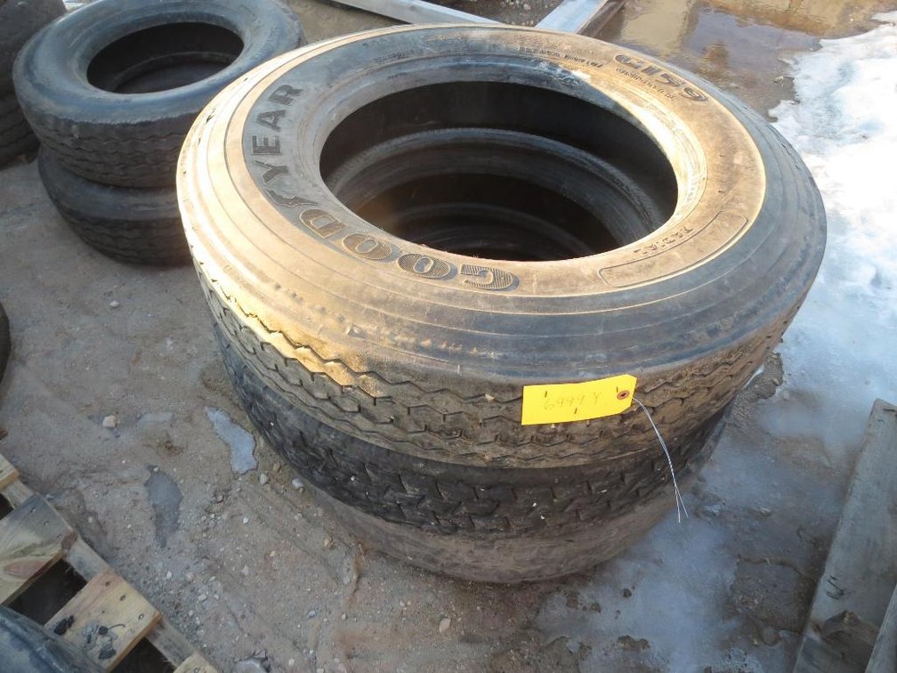 (3) 9R22.5 Tires