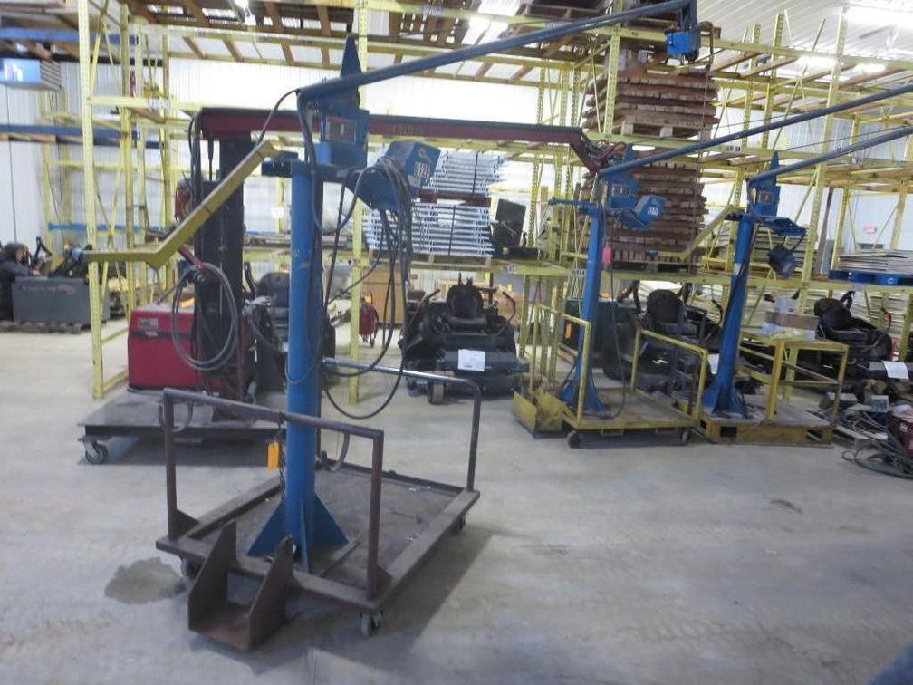 Miller 70 Series 24 Volt Wire Feeder Boom with No Power Unit on Cart