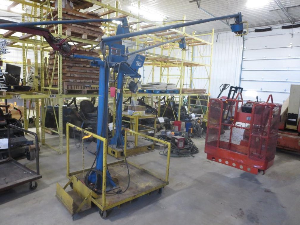 Miller 70 Series 24 Volt Wire Feeder Boom with No Power Unit on Cart