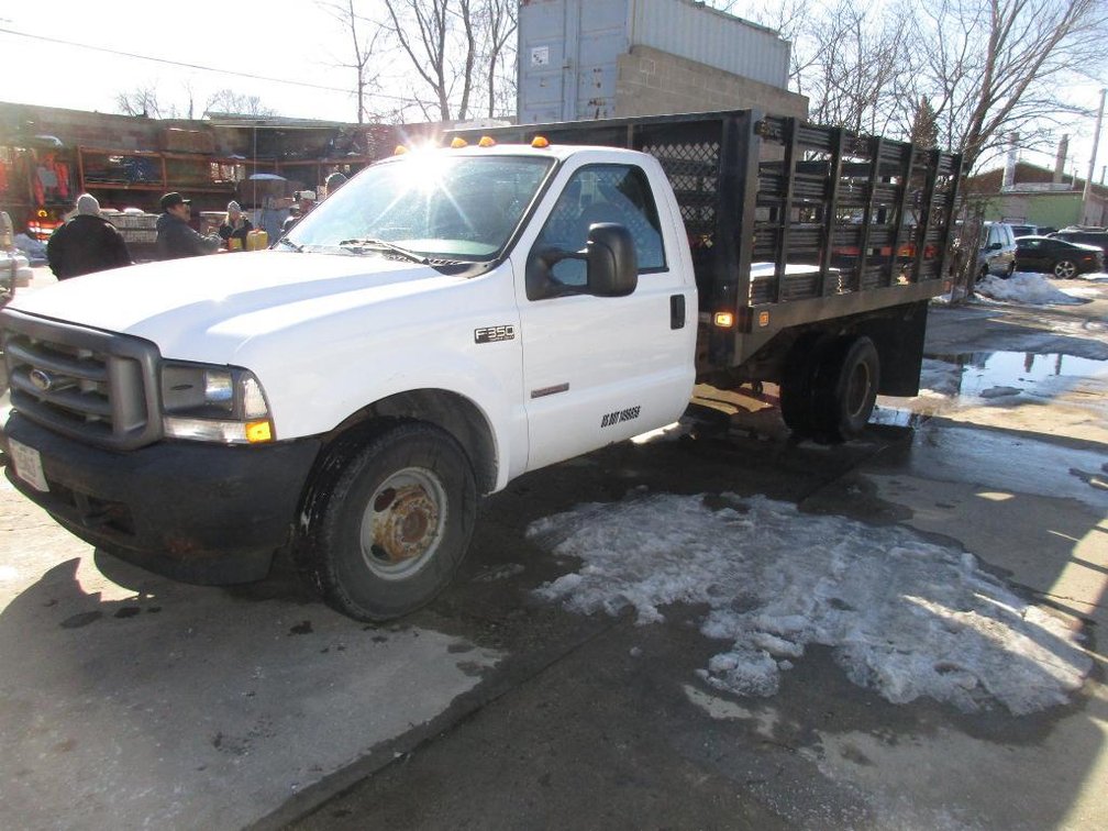 2004 Ford F350 XL 1 Ton Dually Stake Body Dump (VIN: 1FDWF36P34ED48314)