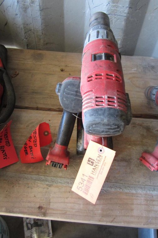 (2) Milwaukee Drills With (1) Battery