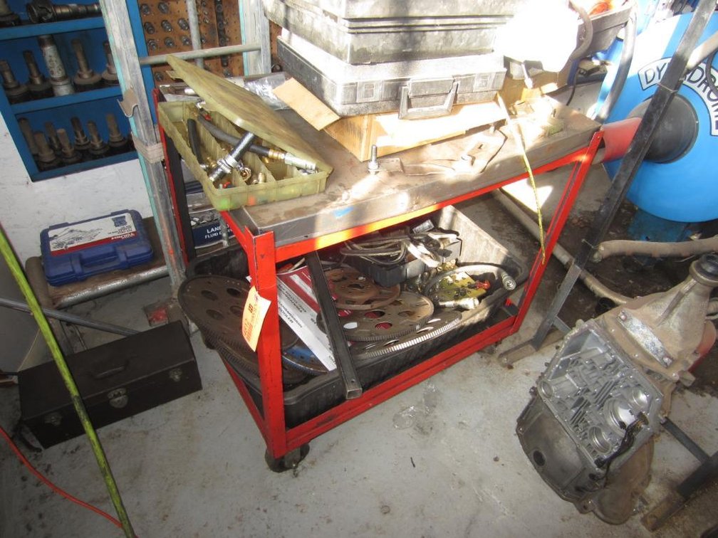 Metal Shop Cart on Wheels, 36" x 24" x 36"