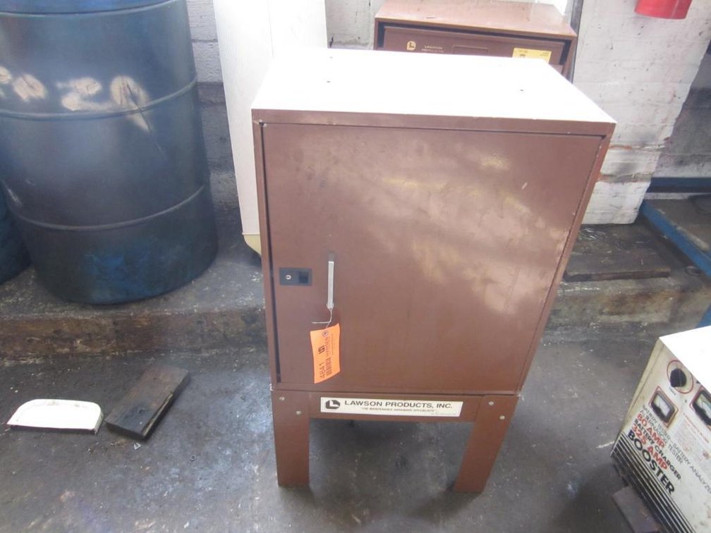 Lawson Parts Cabinet and Stand with Content, 21" x 14" x 24"