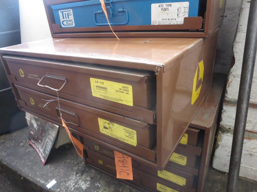 Lawson Parts Cabinet with Slideout Bins, 20" x 17" x 8"