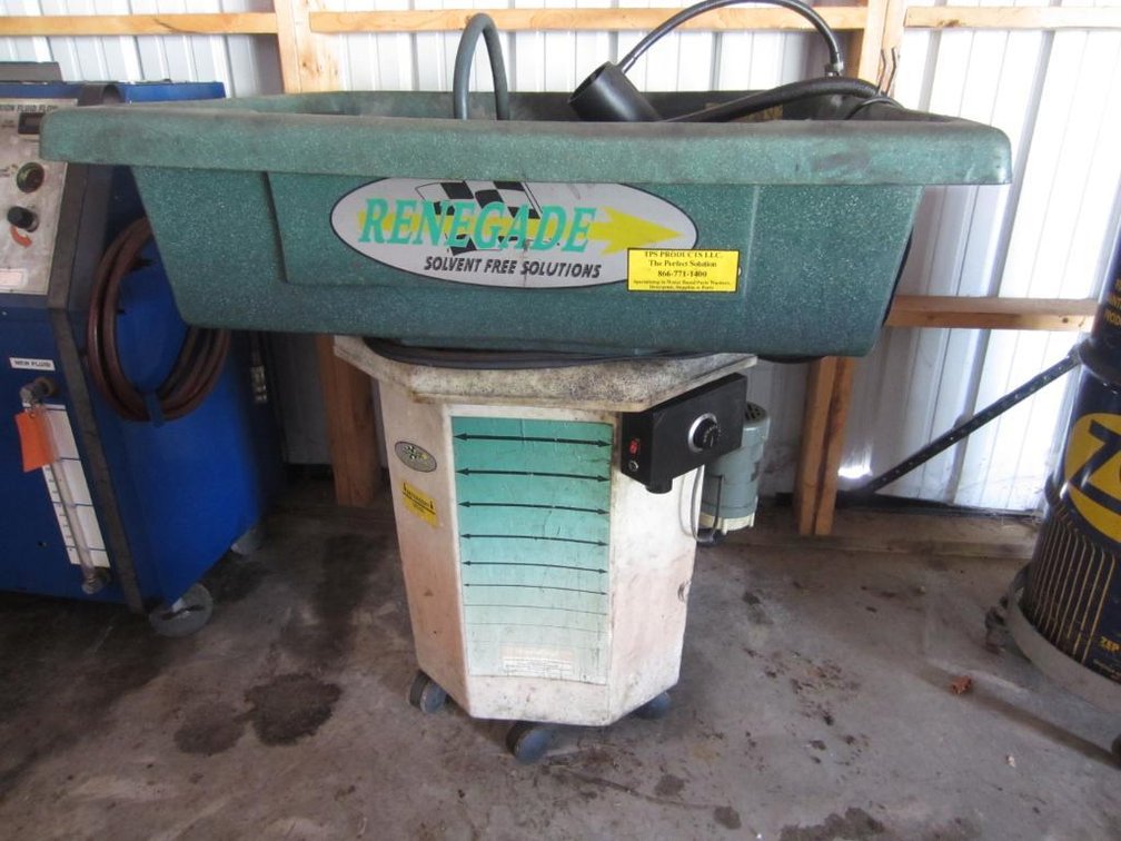 Renegade Parts Washer on Casters