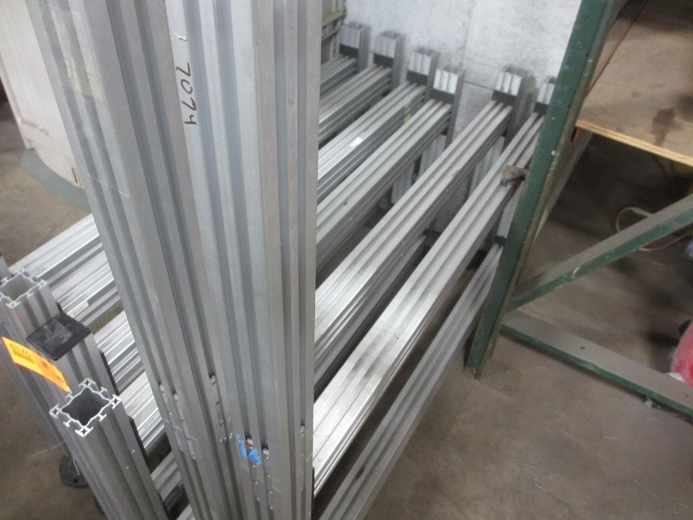 Lot of (2) Aluminum T Slot Stands (F)