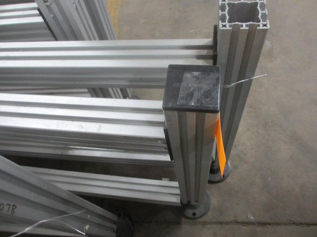 Lot of (2) Aluminum T Slot Stands (F)