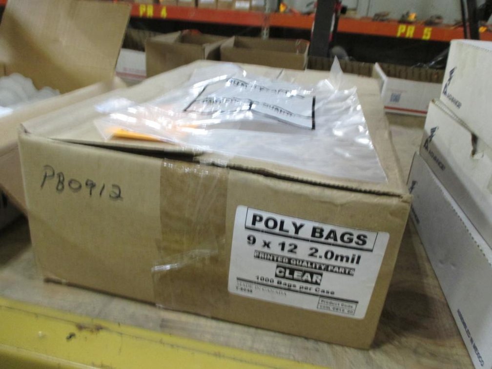 Box of (1,000) 9 x 12 Poly Parts Bags (PR13)