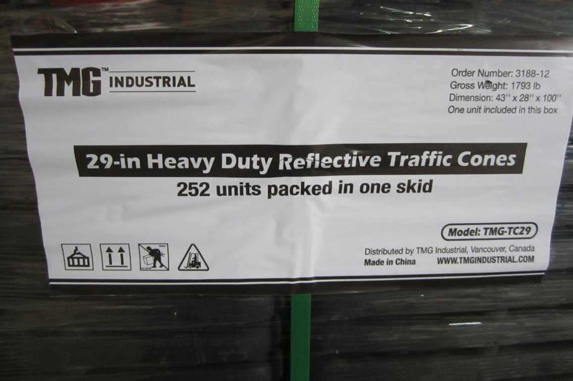 (42) 29" Reflective Traffic Cone (H)