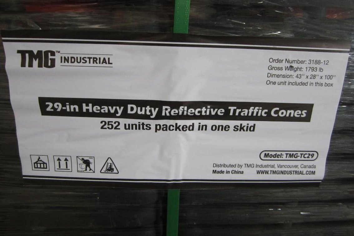 (42) 29" Reflective Traffic Cone (H)