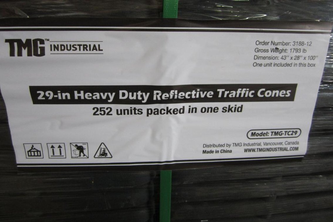 (42) 29" Reflective Traffic Cone (H)