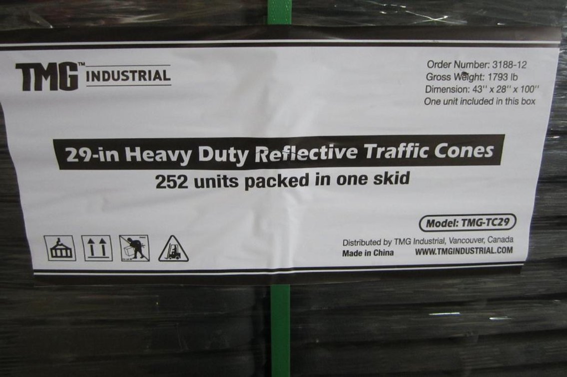(42) 29" Reflective Traffic Cone (H)