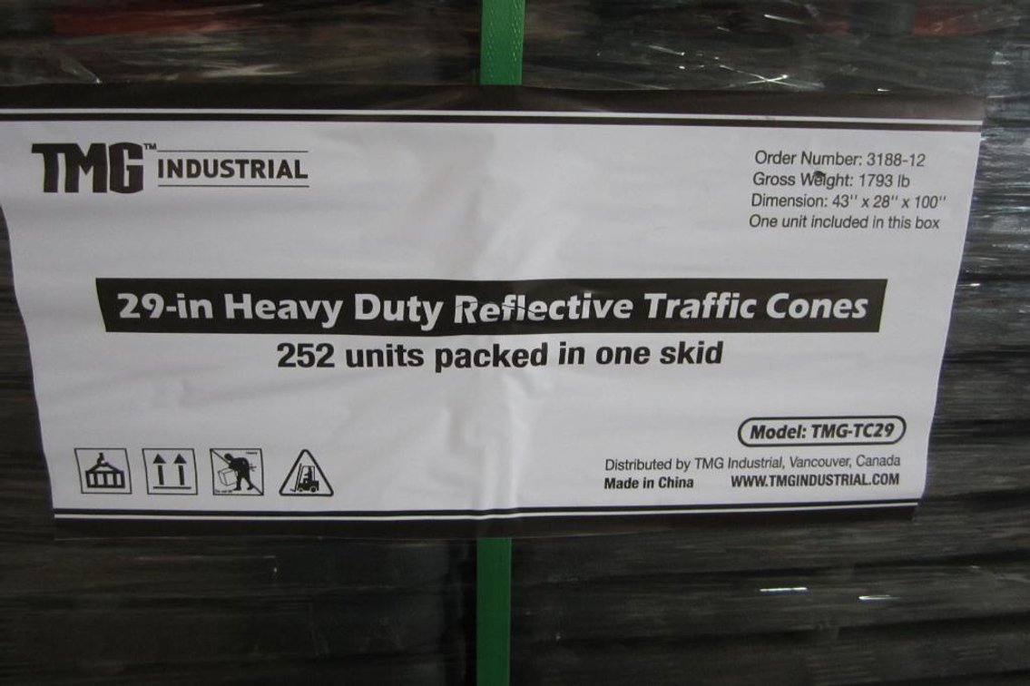 (42) 29" Reflective Traffic Cone (H)