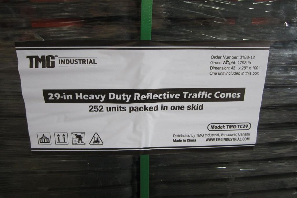 (42) 29" Reflective Traffic Cone (H)