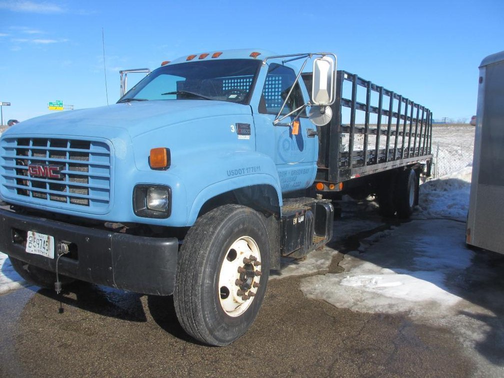 2002 GMC C6500 Stake Truck - VIN 1GDJ7H1C82J501525