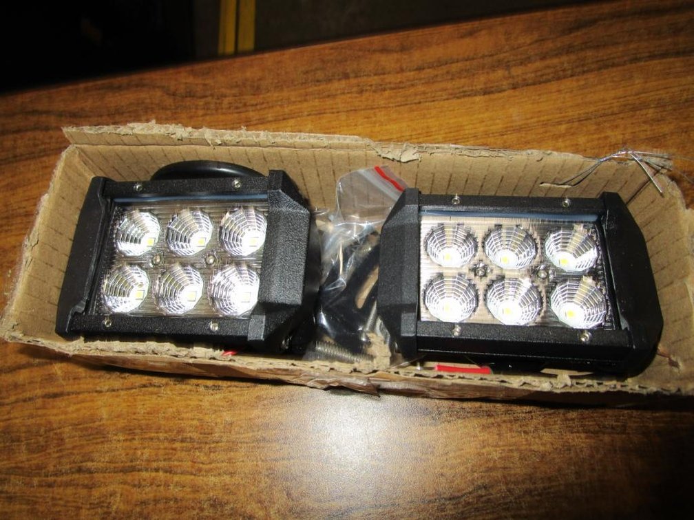 (2) New 4" LED Lights (CW)