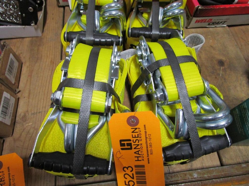 (2) New 2" x 27' Ratchet Straps (CW)