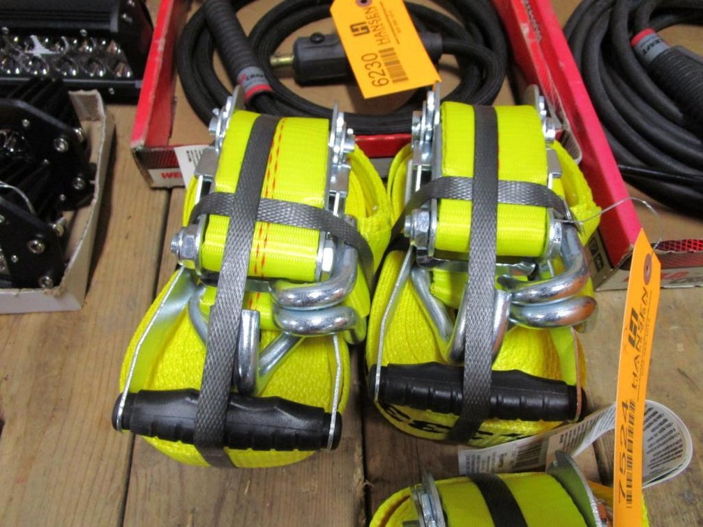 (2) New 2" x 27' Ratchet Straps (CW)