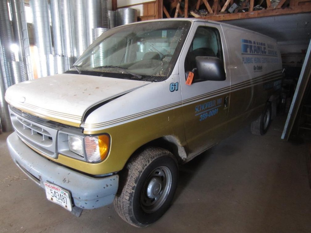 2002 Ford E-150 2WD Utility Van, As Is, VIN: 1FTRE14262HA01510, (Schofield, WI)