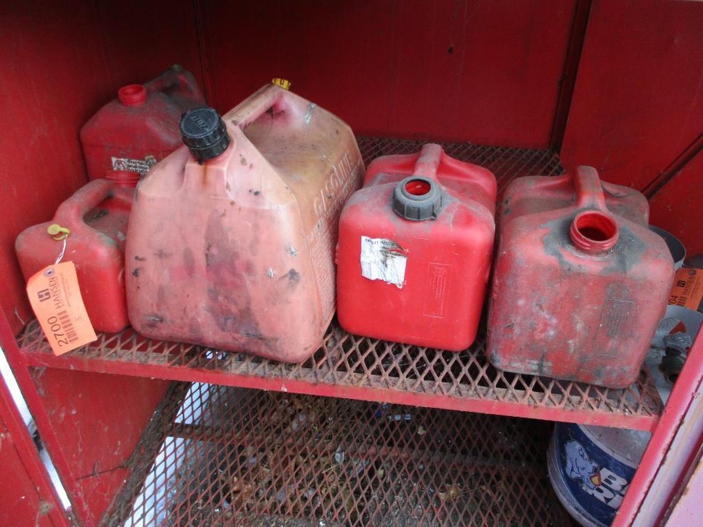 (5) Poly Fuel Jugs