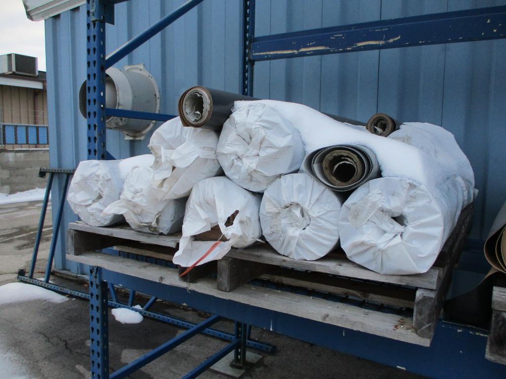 Pallet of PVC 50 mil. Tan IB Brand Roof Sheeting