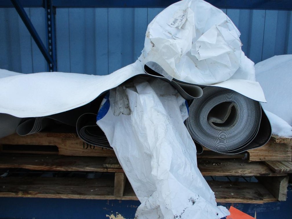 Pallet of PVC 50 mil. Tan Deckshield IB Brand Roof Sheeting