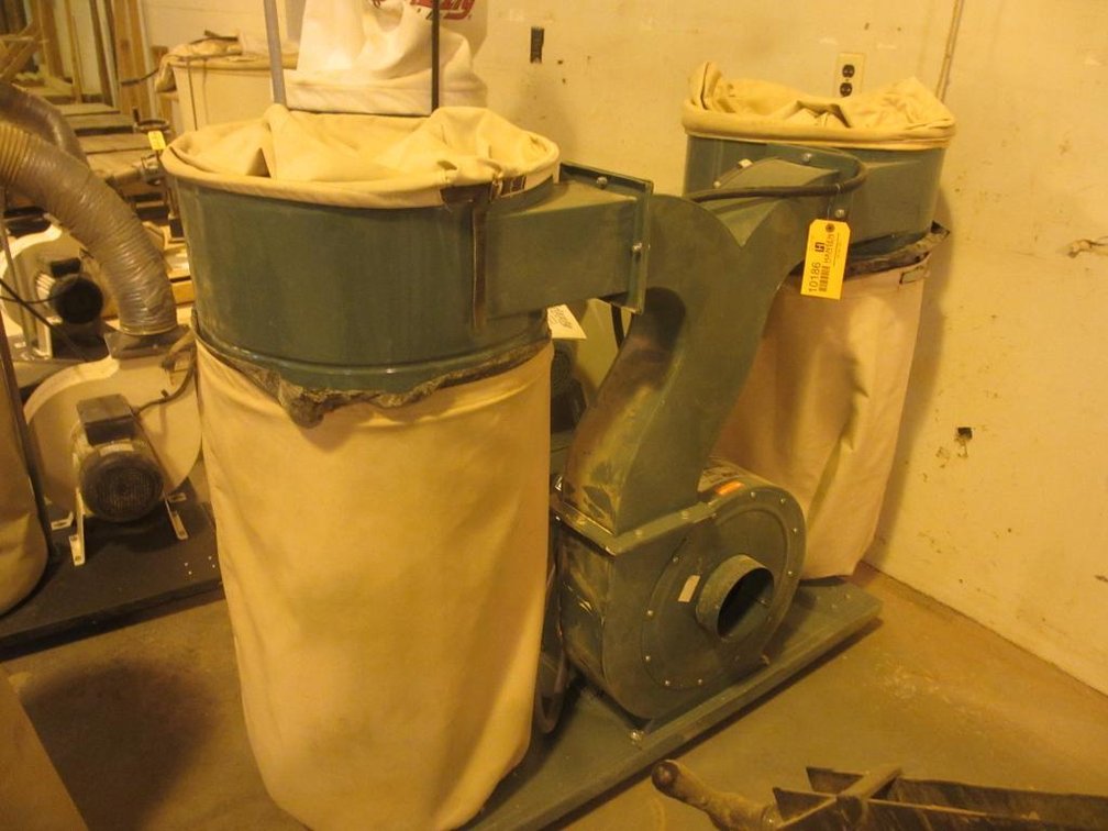 Pufo Secco Machine Tools Dual Barrel Dust Collector