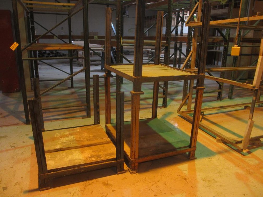 (3) Stackable Metal Racks