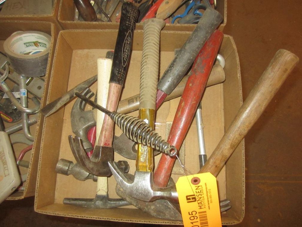 Flat of Various Hammers