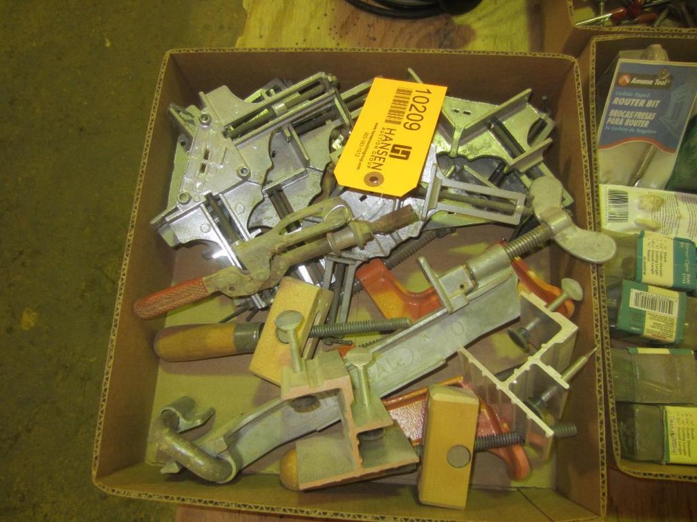 Box of Various Clamps