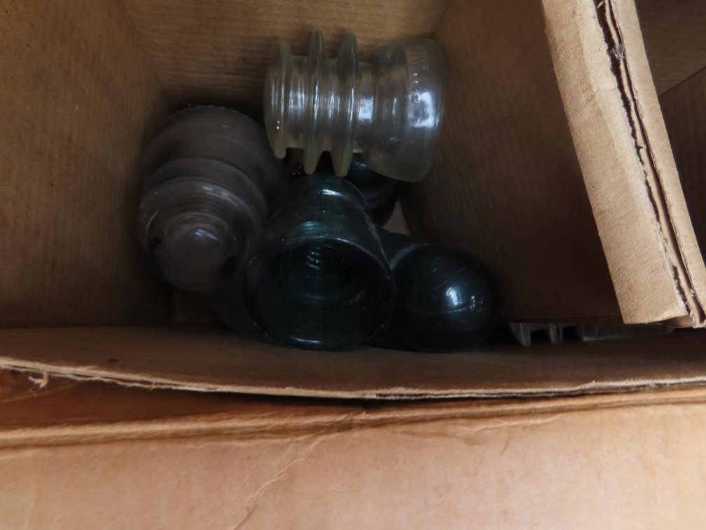 Vintage Glass Fence Insulators - Qty 20+