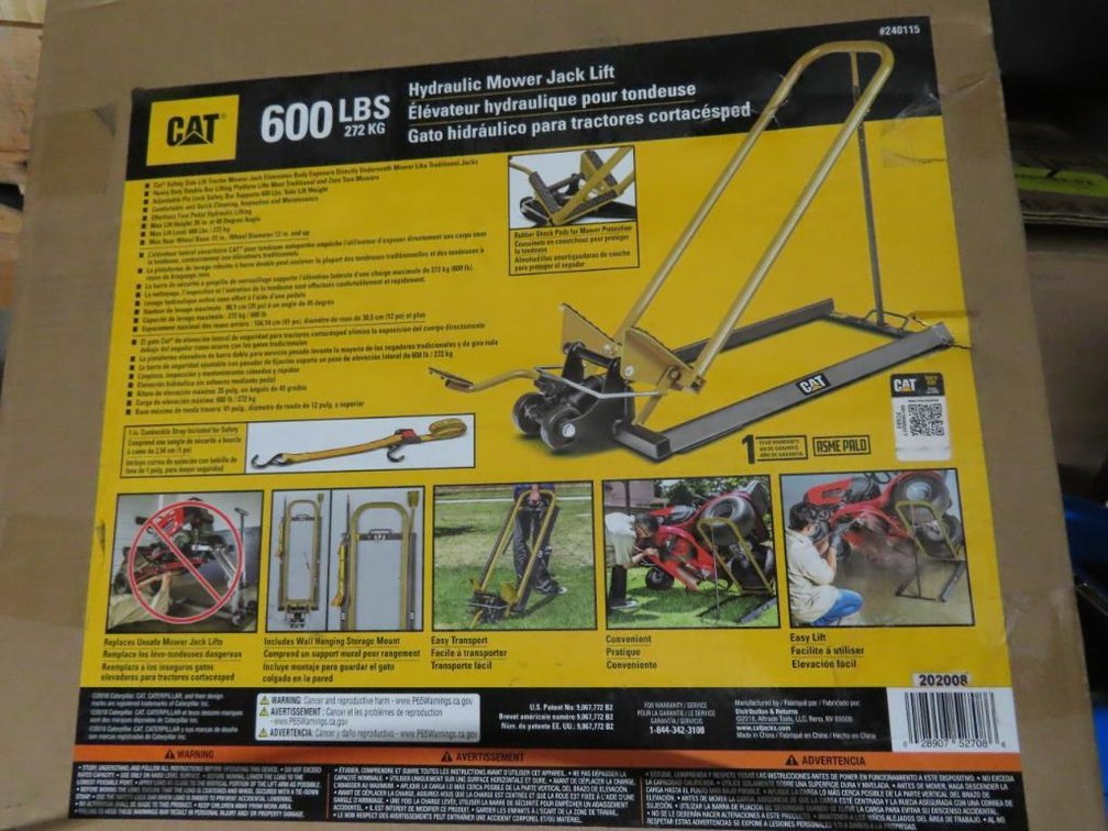 CAT Hydraulic Mower Jack Lift