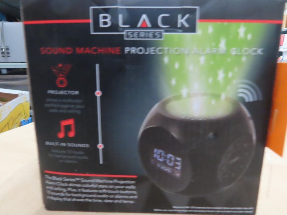 Black Series Sound System/Projection Alarm Clock