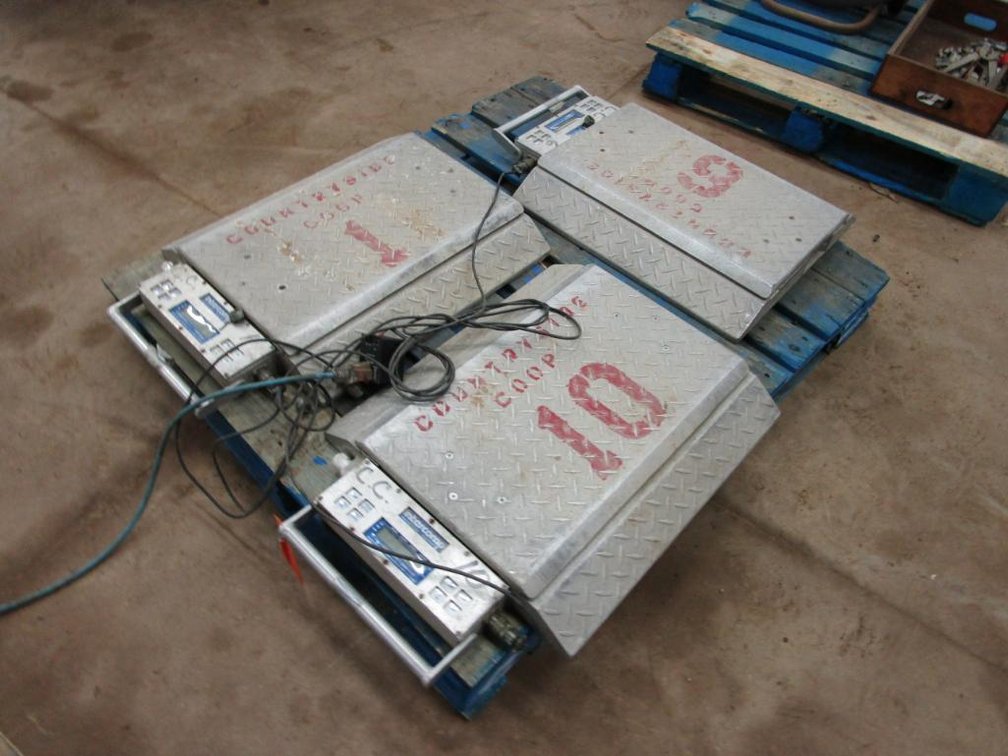 (3) Intercomp Drive-On Digital Scales