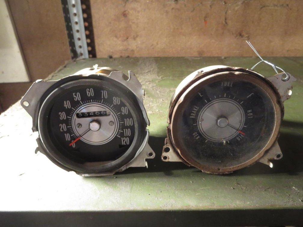 68-72 Cutlass Fuel Gauge and Speedometer