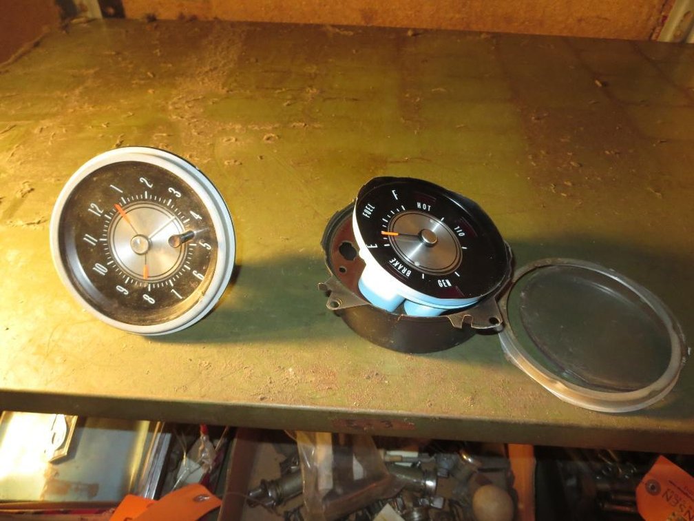 68-72 Cutlass Fuel Gauge and Clock Parts