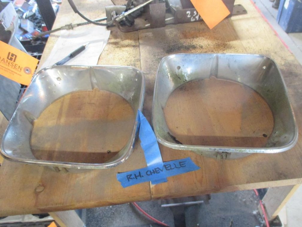 (2) Chevelle Headlight Bezels
