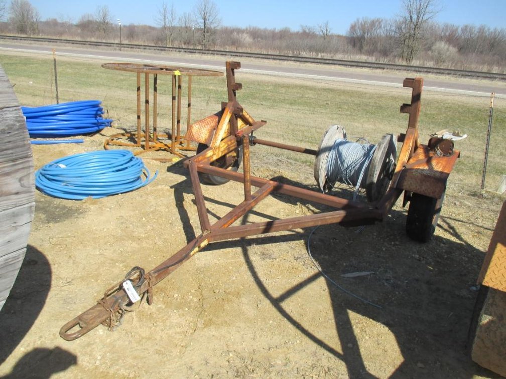 Cable Reel Trailer with Roll of Cable
