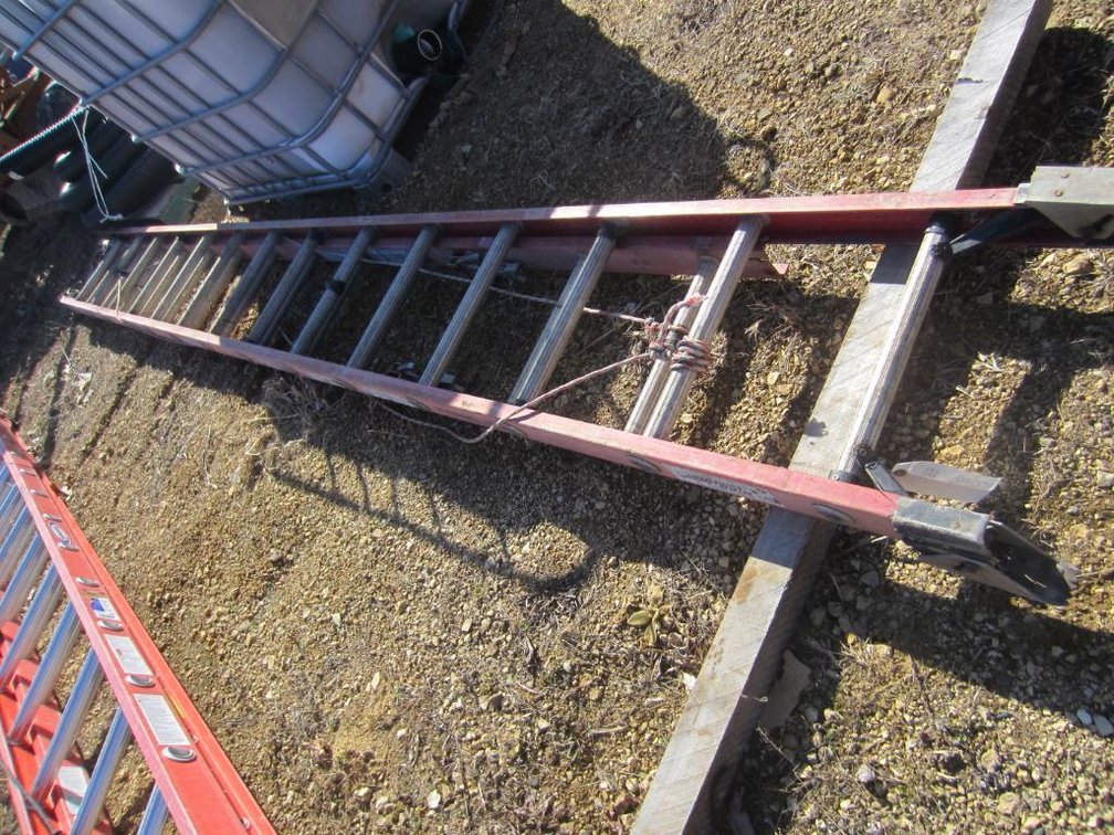 (2) Fiberglass Extension Ladders, 28' and 32'