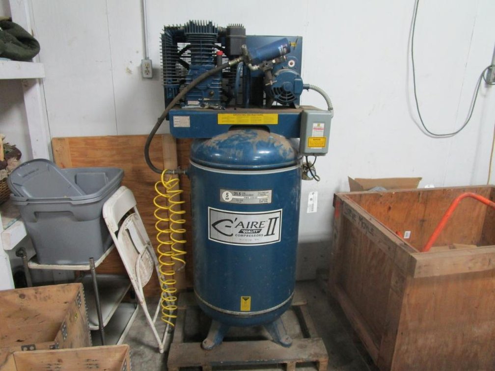 C-Aire II 80 Gallon Air Compressor Tank with 5 Hp Motor, Model CT580V232