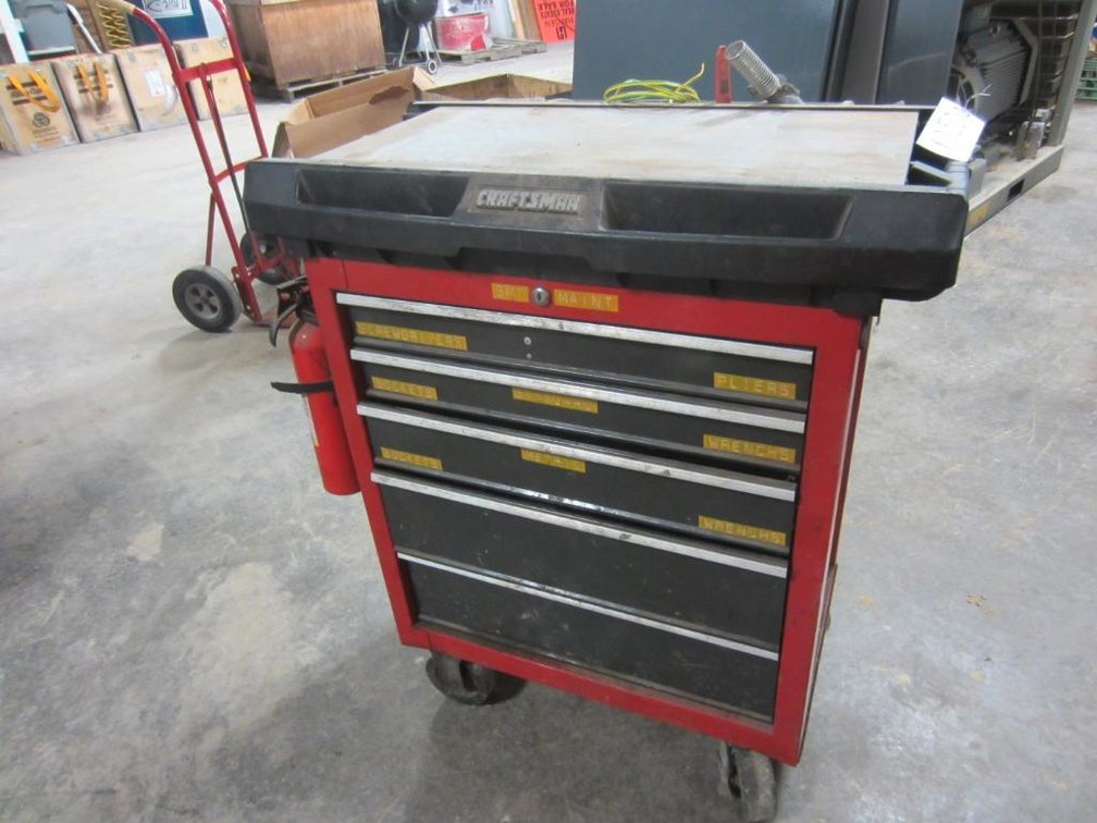 Craftsman Tool Chest On Wheels with Content, Keys Included
