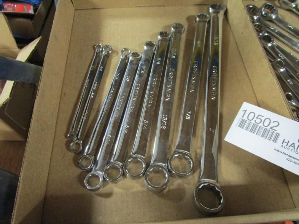 (9) Craftsman Box End Standard Wrenches