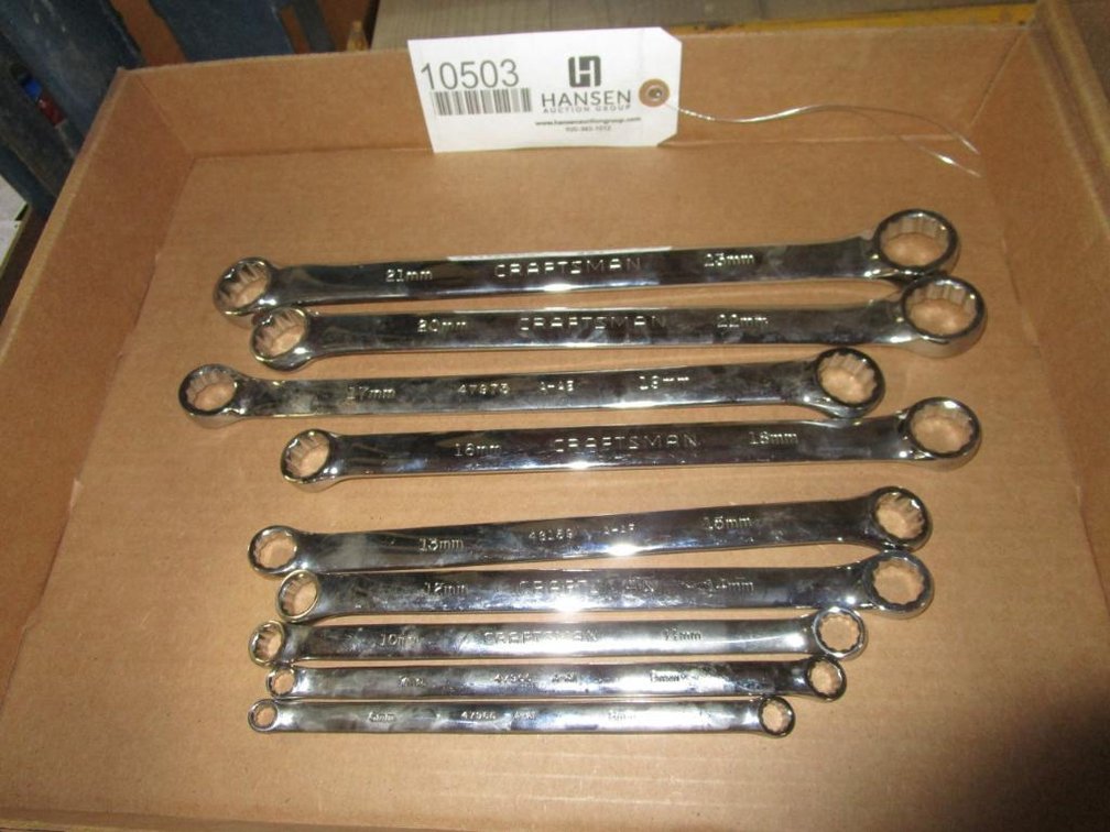 (9) Craftsman Metric Double Box End Wrenches
